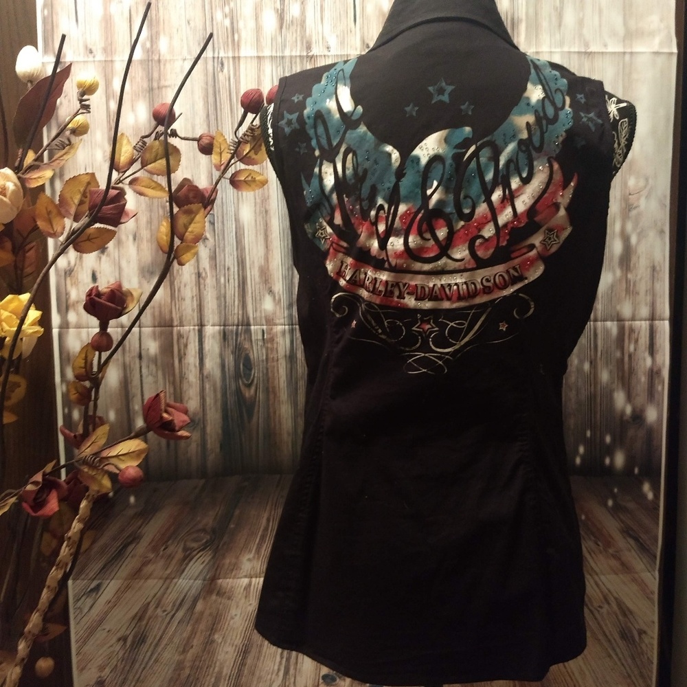 Harley Davidson sleeveless top